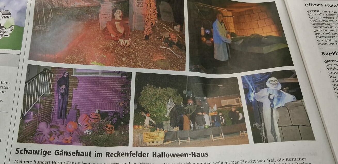 Presse Artikel Halloween Halloweenhaus Reckenfeld 2013